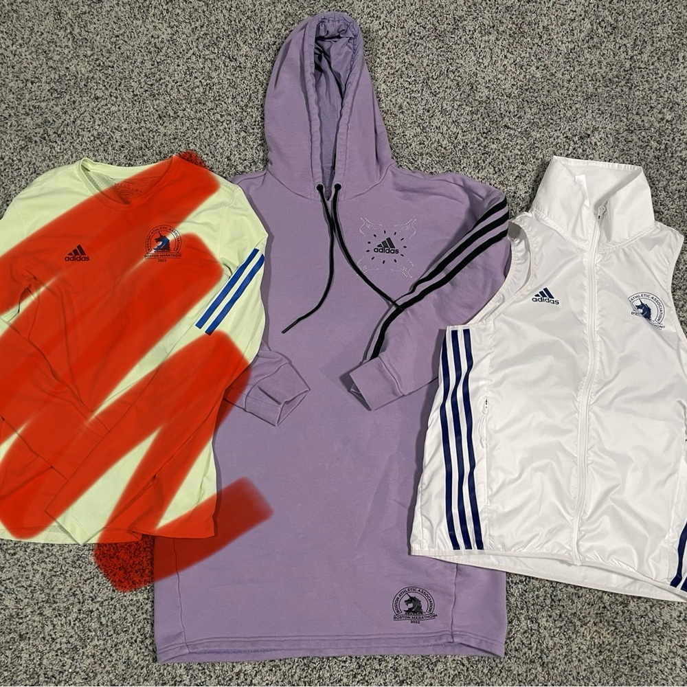 Adidas 2022 Boston Marathon bundle sz S